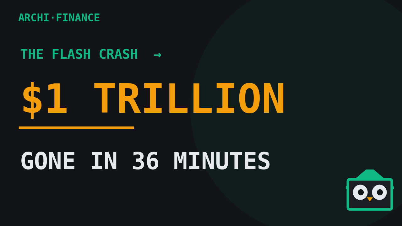 The Flash Crash: How $1 Trillion Vanished in 36 Minutes